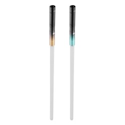 Valomiekat 2 kpl ladattavat metallikahvaiset 12 värivaihtoehtoa 4 äänitilaa