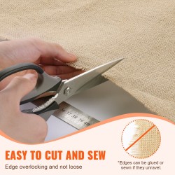 Juuttisäkkikangasrulla 100% juutti 1016 mm x 45,7 m 50 x 50 kudos