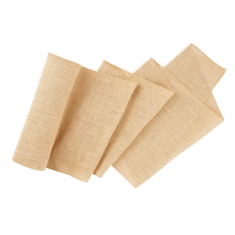 Juuttikangasrulla luonnollista juuttia 355 mm x 45,7 m 50x50 tiheä kudos