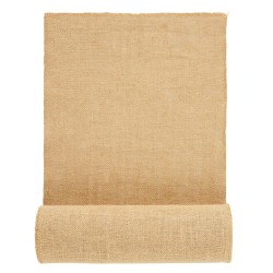 Juuttikangasrulla 100 prosenttia juuttikuitua 355 mm 9,1 m luonnollinen sävy 50x50 kudos