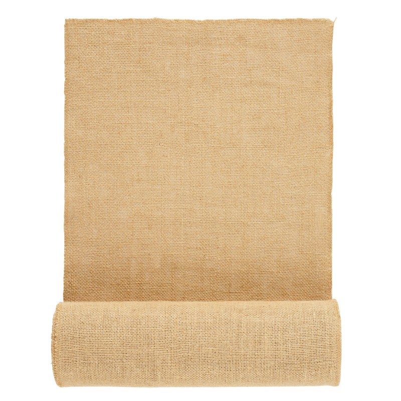 Juuttikangasrulla 100 prosenttia juuttikuitua 355 mm 9,1 m luonnollinen sävy 50x50 kudos