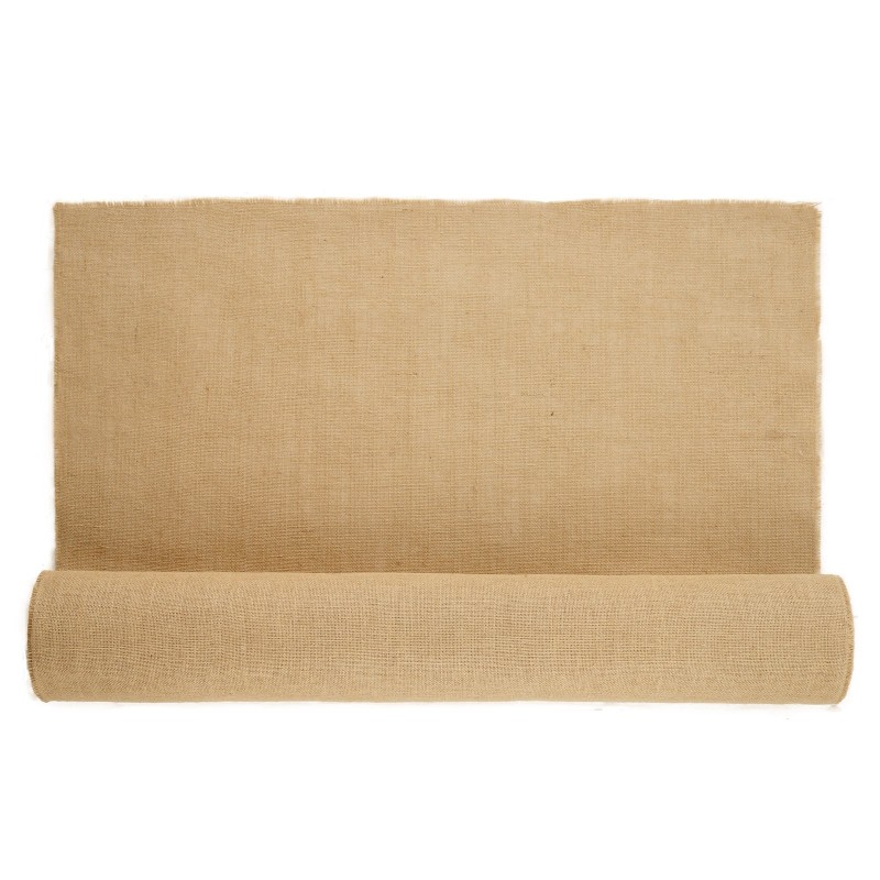 Juuttikangasrulla täysin luonnollista juuttia 1016 mm 22,86 m luonnollinen sävy 50x50 kudos