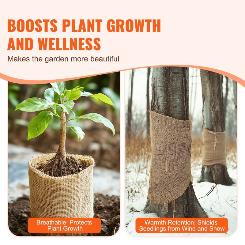 Säkkikangasrulla 100% juutti 1016 mm x 9,1 m 50x50 kudos askarteluun puutarhaan