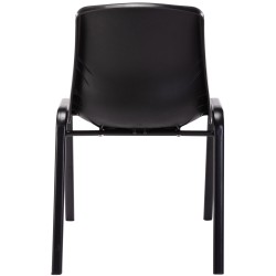 Moderni pinottava tuoli metallijaloin ja muovi-istuimella