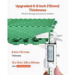 Kuivatuslaatta polypropeeni 310 x 310 mm 50 kappaletta toisiinsa lukittuva autotalleihin puutarhaan