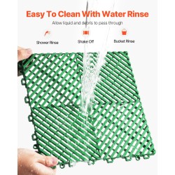 Kuivatuslaatta polypropeeni 310 x 310 mm 50 kappaletta toisiinsa lukittuva autotalleihin puutarhaan