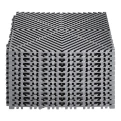 Toisiinsa lukittavat PP-kuivatuslaatat 310 x 310 mm 12 kpl