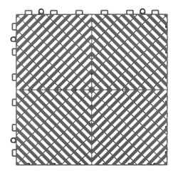 Kuivatusmatto toisiinsa lukittuva PP 310 x 310 mm 24 kpl harmaa