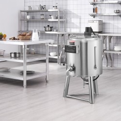 Pastörointikone viisikymmenen litran elintarvikelaatuisesta ruostumattomasta teräksestä valmistettu tarkka lämpö ja aikasäätö