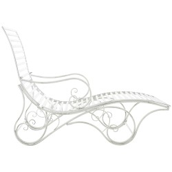 Antiikkinen rautainen puutarhan lepotuoli sisä- ja ulkokäyttöön