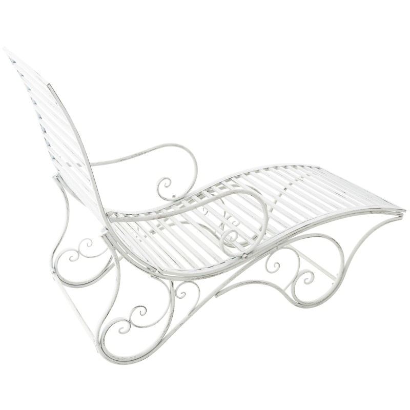 Antiikkinen rautainen puutarhan lepotuoli sisä- ja ulkokäyttöön