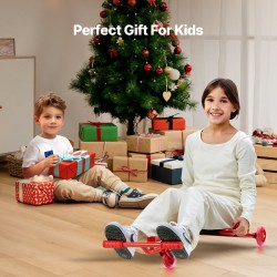 Liukuva potkulauta istuimella punainen säädettävällä jatkovarsella yhdeksänkymmenen kilogramman kantavuus sopii yli