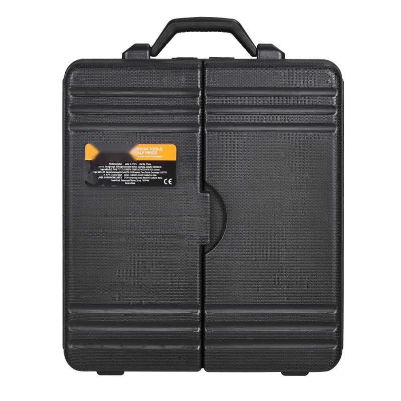 Mekaanikkosarja 221-osainen seosteräksestä 1/4- ja 3/8-tuuman vetokannoilla SAE- ja metrisiin kokoihin muovilaukulla