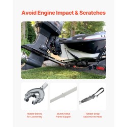 Peräpeilin tuki sinkitty teräs säädettävä 32–44 tuumaa alle 100 hv