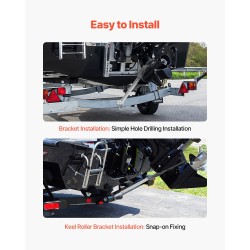 Peräpeilin tuki sinkitty teräs säädettävä 32–44 tuumaa alle 100 hv