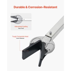 Perämoottorin tuki säädettävä 609–914 mm galvanoitu teräsrunko komposiittipää alle 100 hv