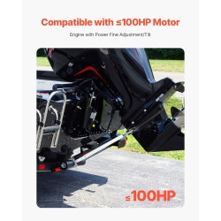 Peräpeilin tuki galvanoitu metallirakenne säädettävä 584–889 mm alle 100 hv