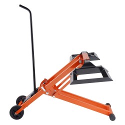 Hydraulinen ruohonleikkurinostin hiiliteräksinen 225 kg kantavuus säädettävä leveys siirrettävä pyörillä