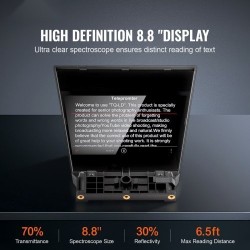 Pöytäteleprompteri 8 tuuman 70 prosenttia läpäisevä heijastuslasi järjestelmäkamera webkamera älypuhelintuki