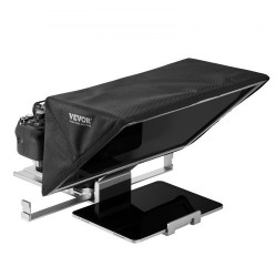 Lattiamallinen teleprompteri alumiiniseos 16 tuumaa puoliläpäisevällä peilillä tukee älypuhelimia Bluetooth kaukosäätimellä