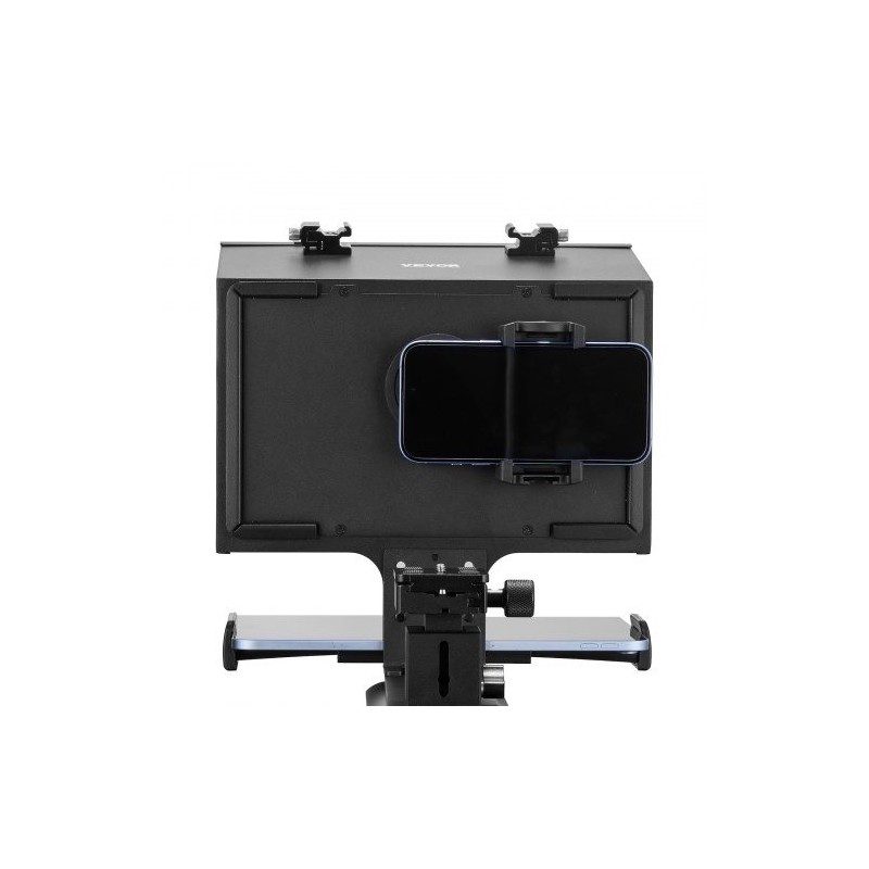Lattiamallinen 13-tuumainen teleprompteri sinkitty teräslevy 70% valonläpäisy tukee DSLR-kameroita ja 11-tuumaisia älypuhelimia