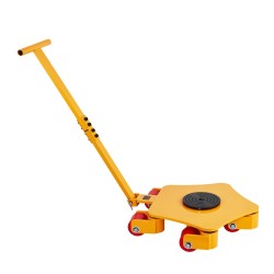 Koneenkuljetusalusta seosteräksestä 3992 kg kantavuus 360 kääntyvillä polyuretaanipyörillä