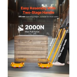 Koneiden siirtovaunu hiiliteräsrunko 6t 4 vaunua PU-pyörät 360 asteen kääntölevy