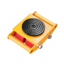 Koneiden siirtovaunu hiiliteräsrunko 6t 4 vaunua PU-pyörät 360 asteen kääntölevy