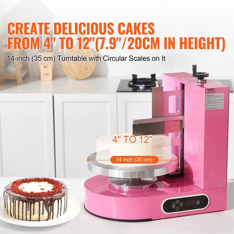 Kakunkoristelukone 4–12 tuuman 35 cm pyörivä alusta säädettävä kaavin 25–320 kierrosta minuutissa