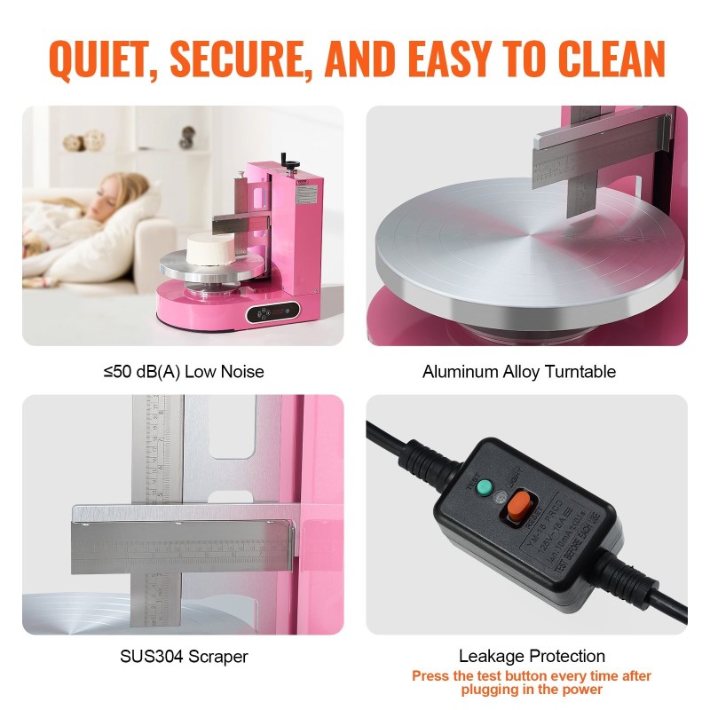 Kakunkoristelukone 4–12 tuuman 35 cm pyörivä alusta säädettävä kaavin 25–320 kierrosta minuutissa