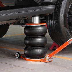 Pneumaattinen ilmatunkki viiden tonnin kuusiosainen teräsputki säädettävä kahva paksu kumityyny