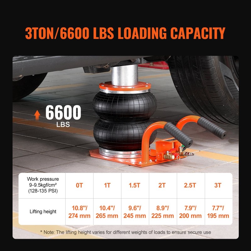 Paineilmatunkki 3 tonnin matalaprofiili korotetulla pylväällä henkilöautoille ja pickup-autoille