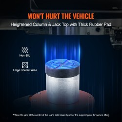 Paineilmatunkki 3 tonnin matalaprofiili korotetulla pylväällä henkilöautoille ja pickup-autoille