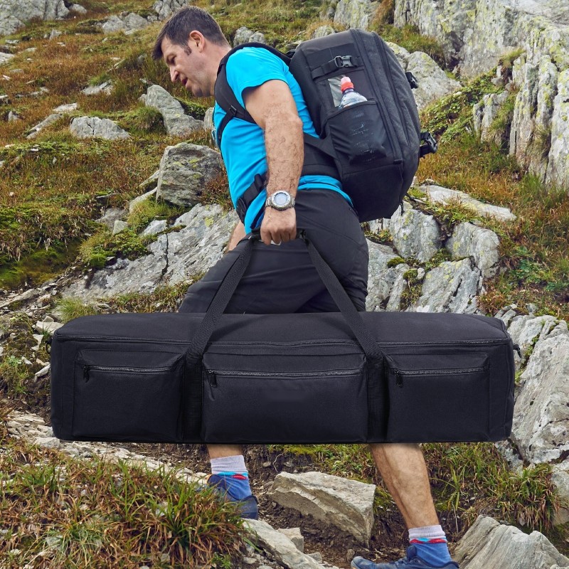 Kaukoputkikotelo 1035 mm tilava 900D Oxford-kangas PU-pinnoite pehmustettu sisävuori irrotettava väliseinä