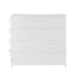 Kangaslaatikosto 10 laatikkoa teräsrunko hengittävä kuitukangas makuuhuoneeseen