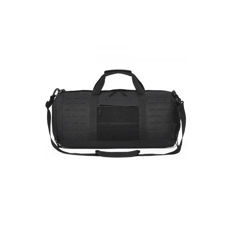 Taktinen duffel-laukku 45L 600D polyesteri musta MOLLE-järjestelmä vedenpitävä kenkäosasto