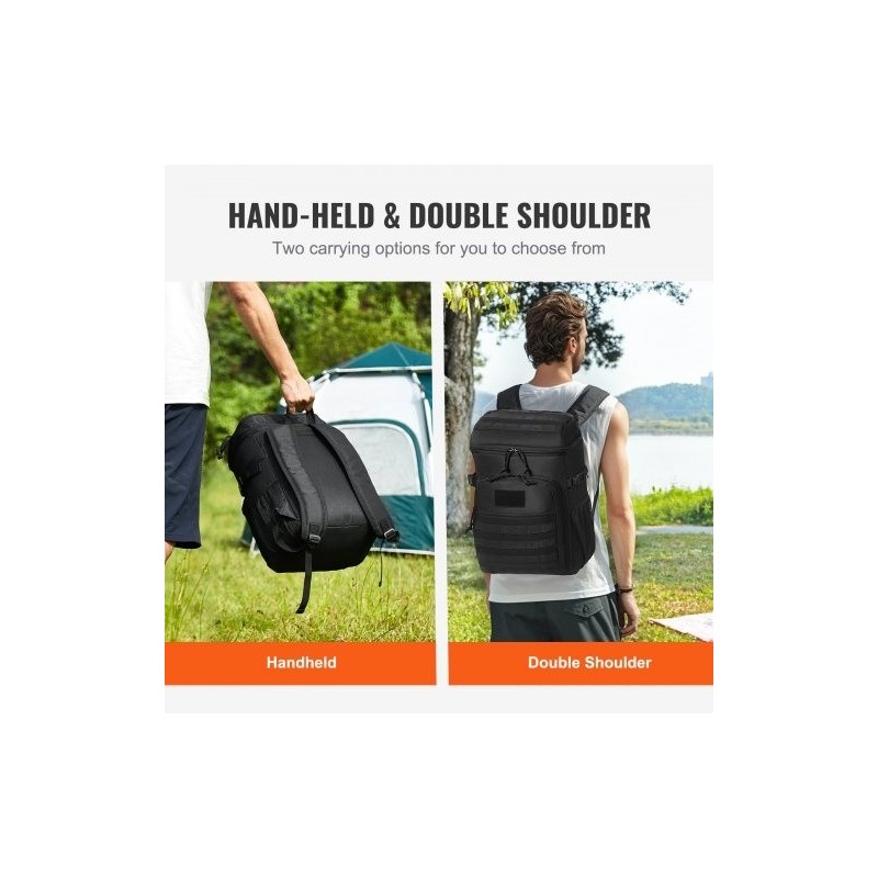 Kylmälaukku 25 L 600D polyesteri musta MOLLE irrotettavat säilytyslaukut