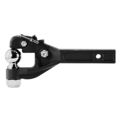 Pintle vetokoukku hiiliteräs musta pulverimaalipinta 9070 kg vetokyky yhdistelmä 2 5 16 kuulavetolaite