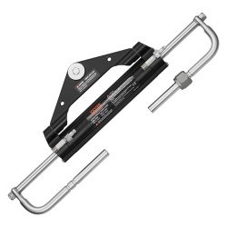 Hydraulinen perämoottorin ohjaussarja yksimoottorisiin veneisiin enintään 150HP 13 5 tuuman ohjauspyörä 2 hydrauliletkua