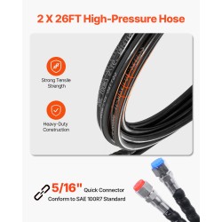 Hydraulinen perämoottorin ohjaussarja yksimoottorisiin veneisiin enintään 150HP 13,5 tuuman ohjauspyörä 2 hydrauliletkua