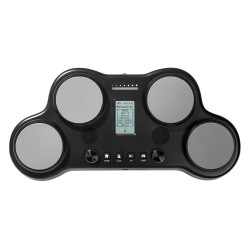 Sähköinen pöytärumpusetti 4 dynaamista padia 163 rumpusoundia stereokaiuttimilla kuulokeliitännällä