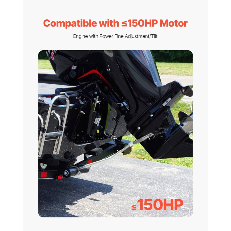 Peräpeilin tuki galvanoitu metallirunko säädettävä 685–1580 mm alle 150 HP