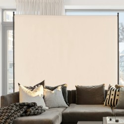 Huoneenjakaja yksipaneelinen vapaasti seisova rautarunko Oxford-kangas 1810x1815x500 mm beige
