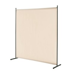 Huoneenjakaja yksipaneelinen vapaasti seisova rautarunko Oxford-kangas 1810x1815x500 mm beige
