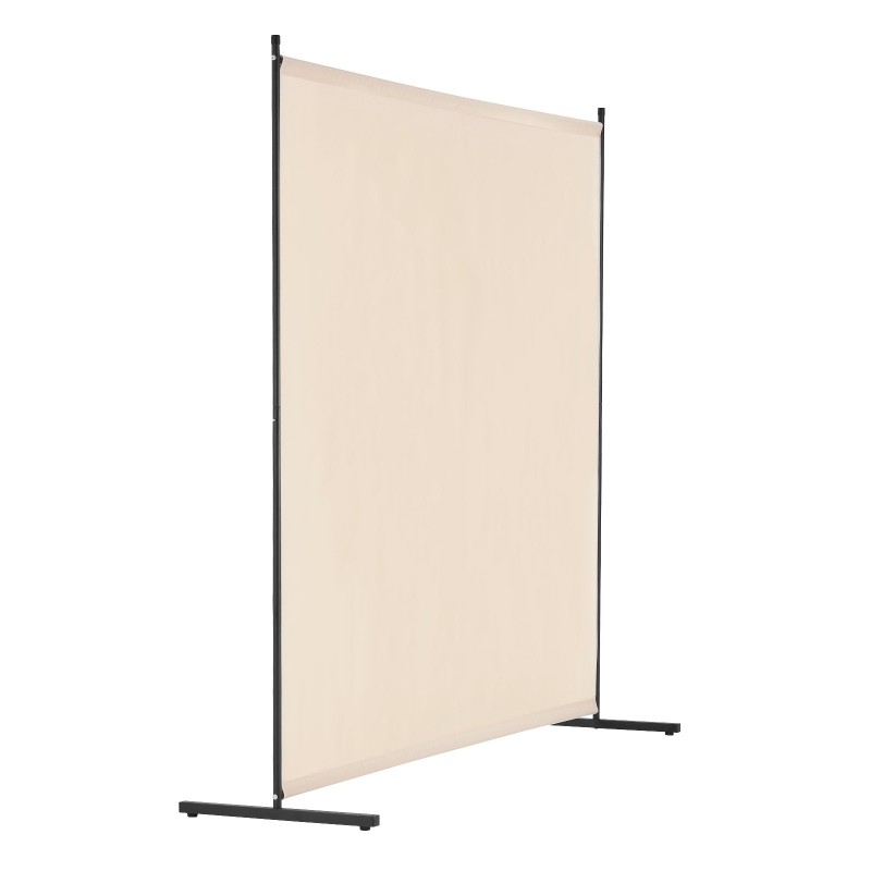Huoneenjakaja yksipaneelinen vapaasti seisova rautarunko Oxford-kangas 1810x1815x500 mm beige