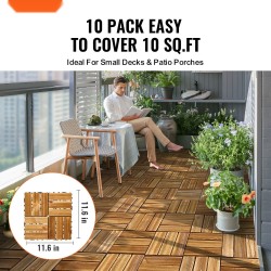 Lukittuvat terassilaatat kamferimänty PP-pohja 300x300 mm 10 kpl ulko- ja sisäkäyttöön