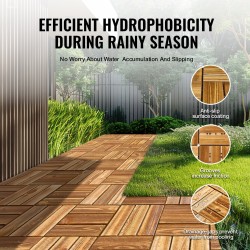 Lukittuvat terassilaatat kamferimänty PP-pohja 300x300 mm 10 kpl ulko- ja sisäkäyttöön