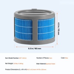 Haihduttavan ilmankostuttimen vaihtosuodatin kuitukangas sininen 165×115 mm 2 kpl