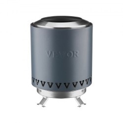 Pöytätakka ruostumatonta terästä sisä ja ulkokäyttöön sininen säilytyspussilla