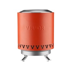 Pöytätulisija ruostumattomasta teräksestä savuton sisä- ja ulkokäyttöön polttopuulla ja pelleteillä punainen